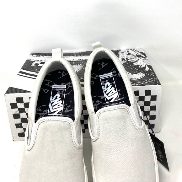 VANS Skate Slip On Public Grey White Low Top Suede Women’s Sneakers VN0A5FCA9CZ - Picture 5 of 11